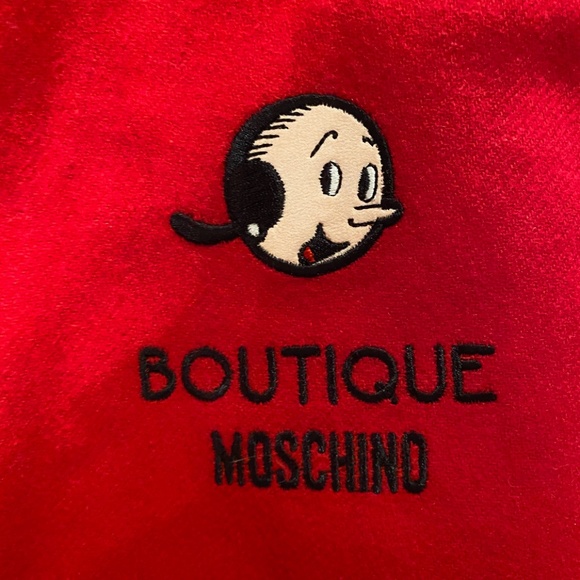 MOSCHINO x Olive Oyl Wool Fringe Scarf - Picture 2 of 4